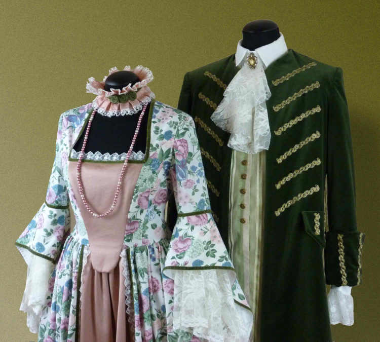 rococo, rococo heer, rococo pak, lodewijk XVI, markies, lakei, koning, jabot, historisch, historisch kostuum, frans, frankrijk, pruikentijd, rococo dame, rococo jurk, marie antoinette, markiezin, hoepelrok, paniers, koningin